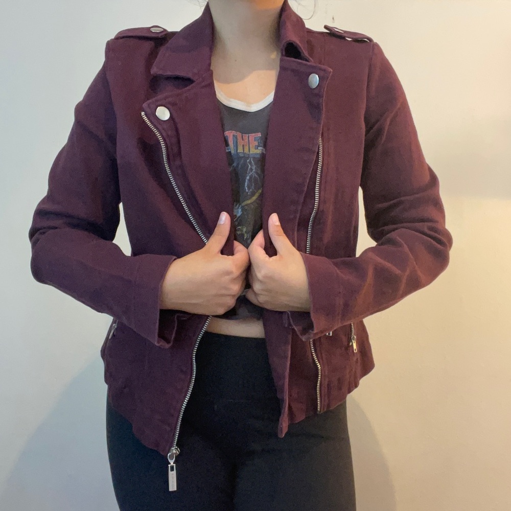 Guess Purple Denim Jacket
